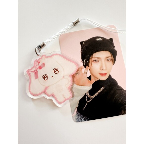 Aniteez HETmongi - Ateez YEOSANG  Keychain Phone Light Stick Face Charm Kawaii - Picture 1 of 1